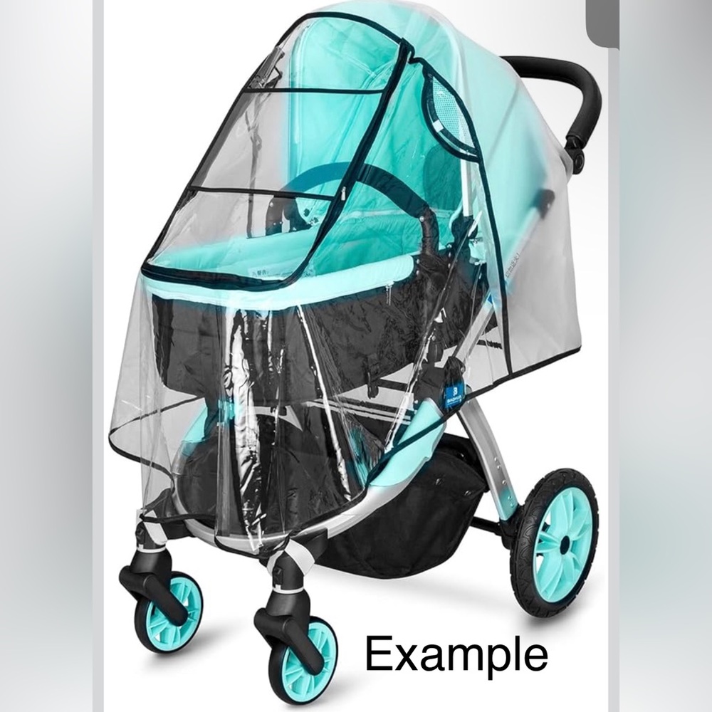🦅 Clear Rain Cover for Single Baby Strollers